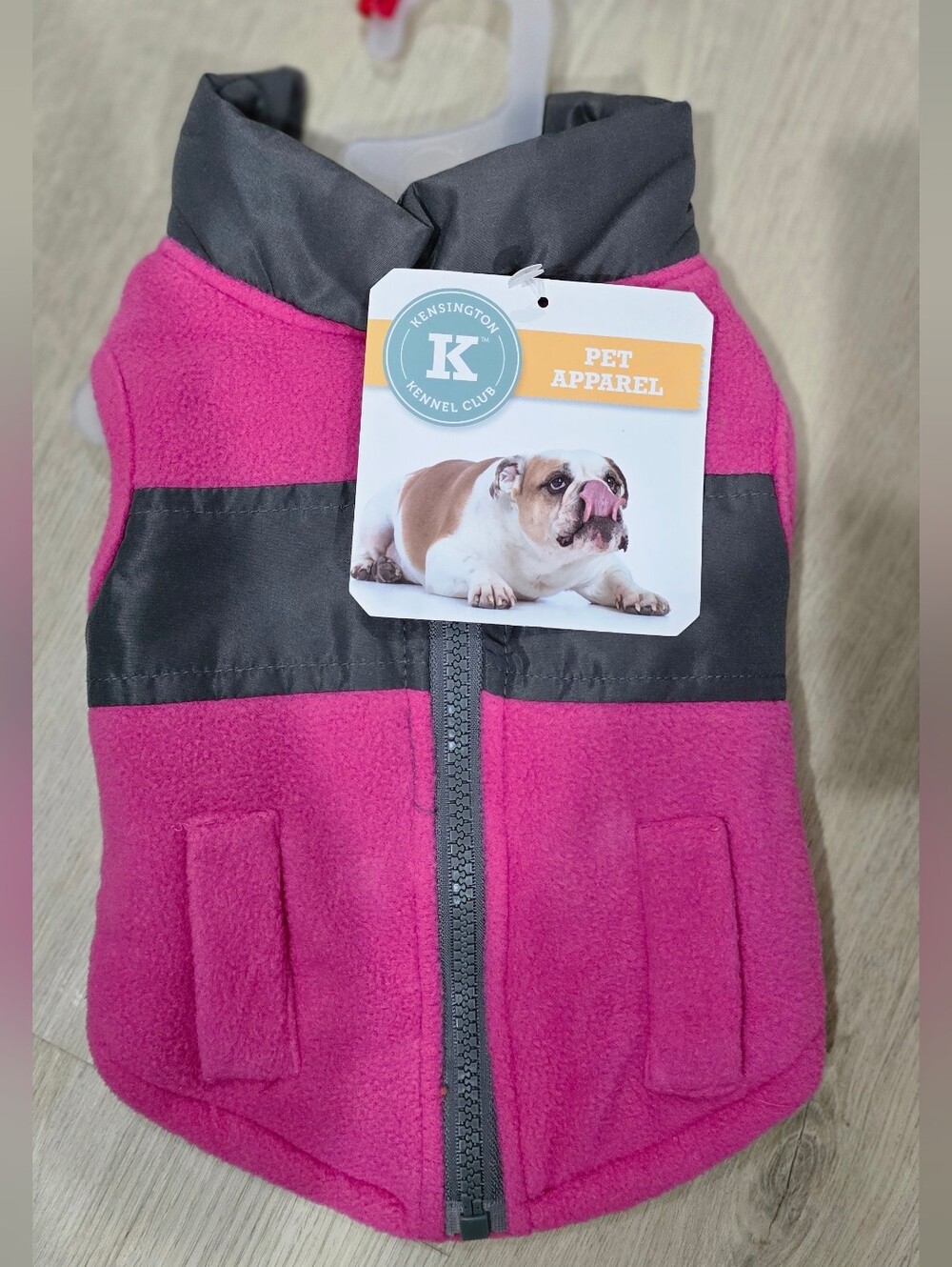 New Kensington Kennel Club Pink Fleece Dog Vest Jacket Size Small